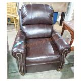 Leather Push Recliner