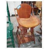 Antique Adjustable High Chair