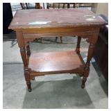 Wood End Table 28inx19inx28.5in