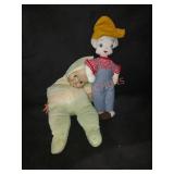 2pc Vintage Dolls