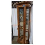 Amish Angled Curio Cabinet