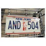 New York license plate