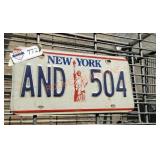 New York license plate