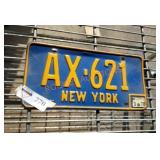 New York license plate from 1970
