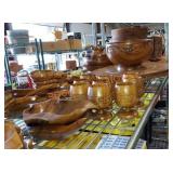 54pc Teak Wood Dining Set