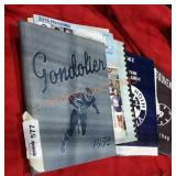 Old year books and magazines