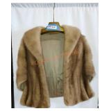 Vintage Mademoiselle fur shaw short coat