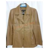 Dialogue leather coat medium