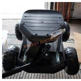 Garden seat on wheels