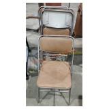 4 Metal Folding Chairs