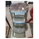 Vintage Metal Step Stool