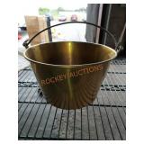 Gold/ brass color  metal bucket