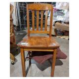 Vintage Wooden Chair w/Cushion