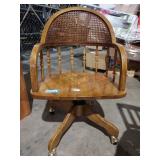 Vintage Wooden Office Desk Chair