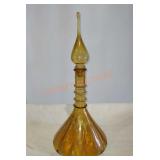 Amber color glass Genie Bottle