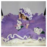 Doll with crochet outfit