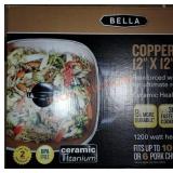 Bella copper titanium electric skillet