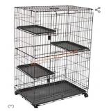 Amazon Basics 3-Tier Wire Cat Cage Playpen Kennel