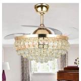 42in Crystal Ceiling Fan
