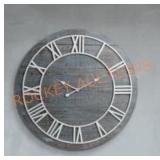 Pinnacle Wood Plank Frameless Washed Gray Wall