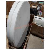 Round plastic tables