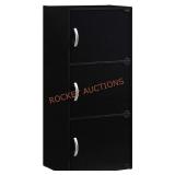 HODEDAH IMPORT 3-Shelf Bookcase Cabinet