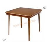 Stammered folding card table