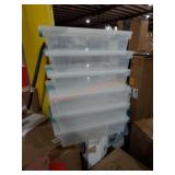 Sterilite 6 count storage containers-damaged