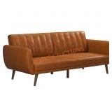 Mid-Century Modern Leather Futon