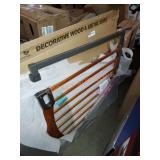 Summer decorative wood and metal baby gate