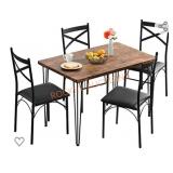 VECELO 5-Piece Dining Table set