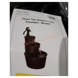 Alpine three tiered barrel fountain