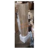 Floor lamp with long shade