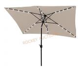 Patio umbrella with led lights
