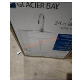 24" laundry sink cabinet