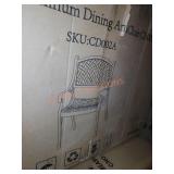 Nuu garden cast aluminum dining chair