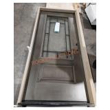 Fiber glass entry door
