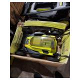Ryobi 40V Cordless mower battery in office