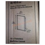 Frameless medicine Cabinet
