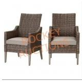 Hampton Bay Rock Cliff 4-Piece Brown Wicker