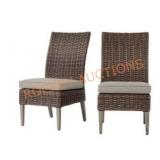 Hampton Bay Rock Cliff Brown Wicker Outdoor Patio