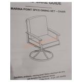 4 count Hampton bay patio chairs