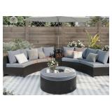 Sinclair Rattan Wicker Sofa Set