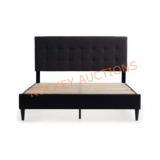 Upholstered Platform Queen Size Bed