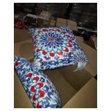 2pc Mini Outdoor Throw Pillows