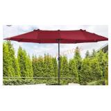 15ft. Double Sided Patio Umbrella - Cream