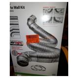 Dryer to wall kit
