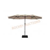 Steel Large Patio Double Sided Market Umbrella