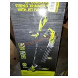 Ryobi 13in cordless string trimmer jet blower