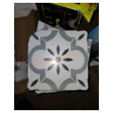 Stack of tile some broke pieces